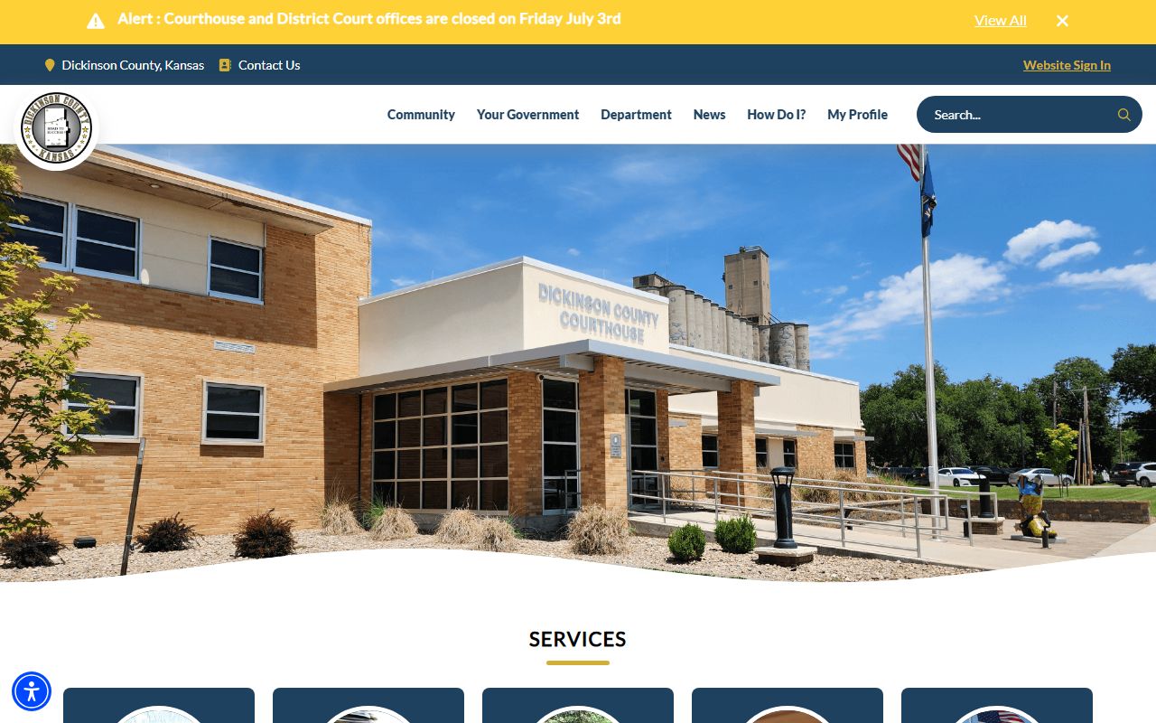 Dickinson County Clerk of the District Court records and County Clerk distinction
