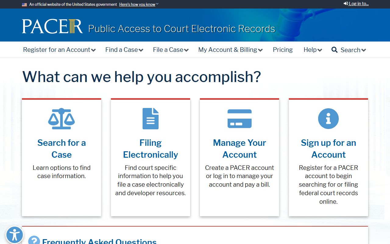 Dickinson County arrest records and court charges PACER federal access