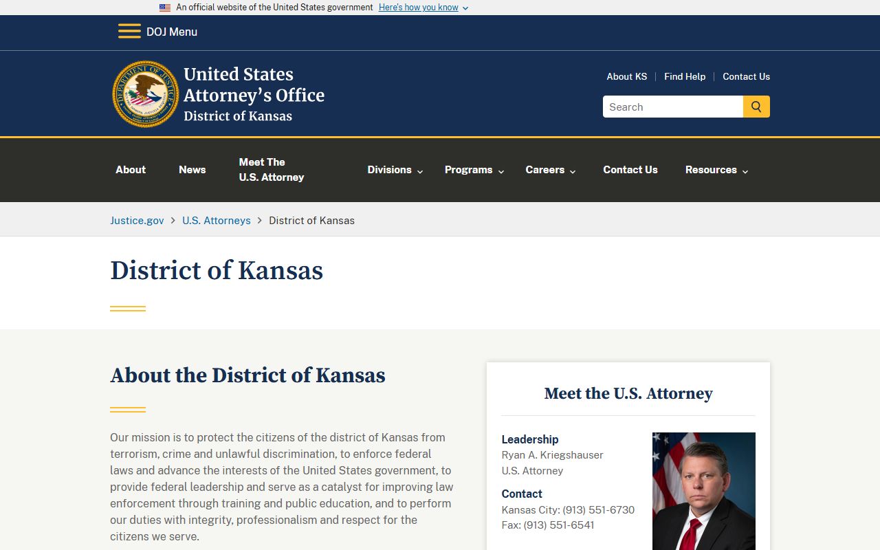 Dickinson County criminal court records federal prosecution source