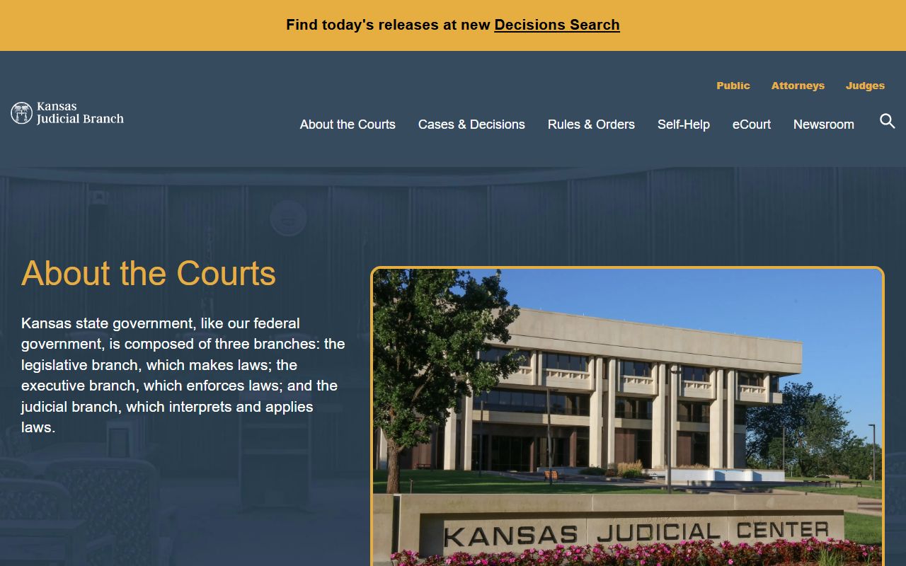 Dickinson County District Court records and Kansas court structure