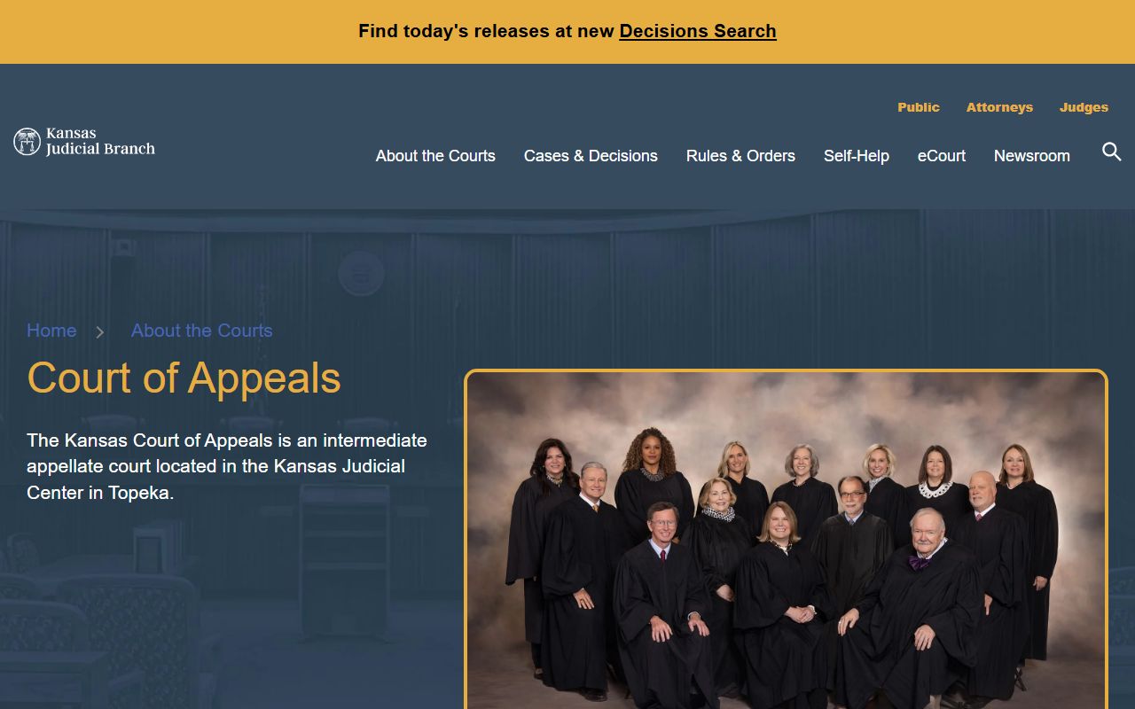 Dickinson County District Court records and Kansas Court of Appeals