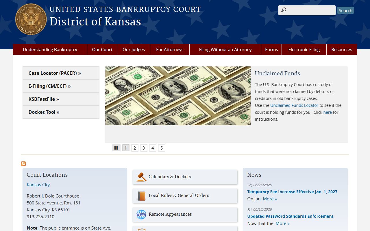 Dickinson County warrant records federal court source distinction